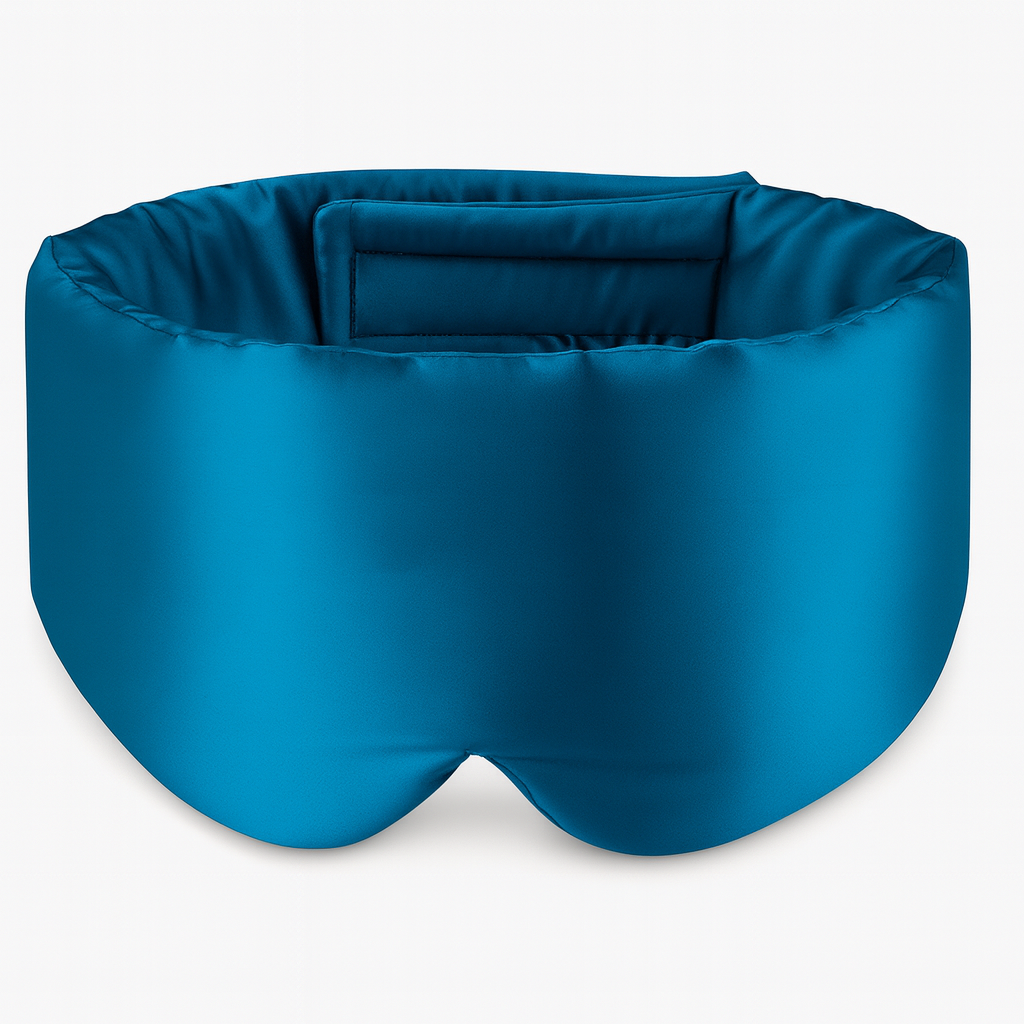 CloudShade Blue sleep mask on a white background